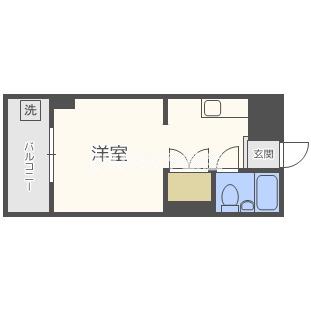 FM NAKAZAKIII(ワンルーム/2階)の間取り写真