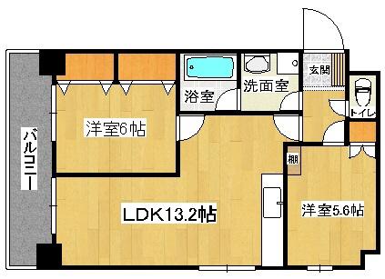 OBELISK OF N・T(2LDK/8階)の間取り写真