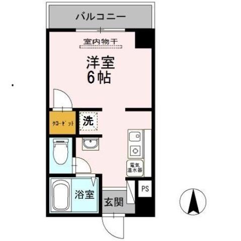 ベルメゾン新見(ワンルーム/2階)の間取り写真
