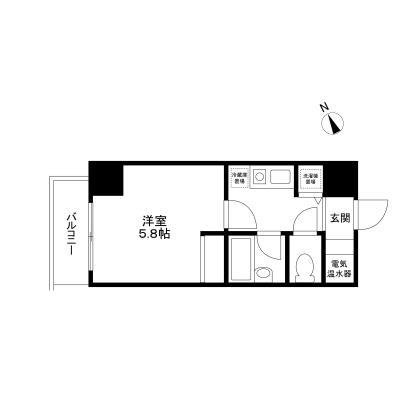 URBAN LINK蒲田(1K/11階)の間取り写真