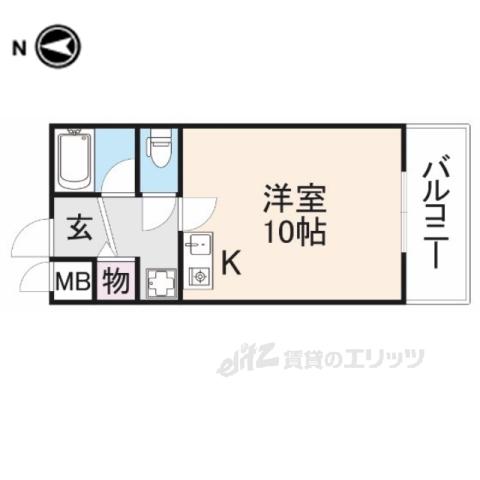 シルフアスカ(ワンルーム/5階)の間取り写真