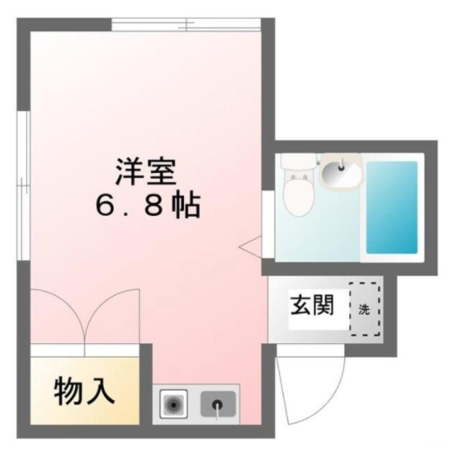 和泉コーポ(ワンルーム/2階)の間取り写真