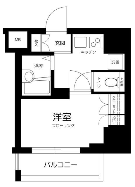 QUORE MYOUGADANI(1K/5階)の間取り写真