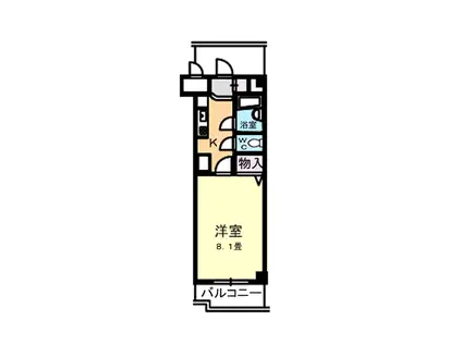 ロイヤル勝川(1K/3階)の間取り写真