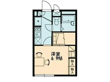 レオパレスフリーダ(1K/1階)の間取り写真