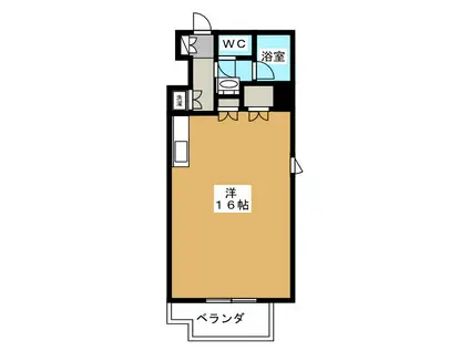 タウンコート人宿町(ワンルーム/10階)の間取り写真