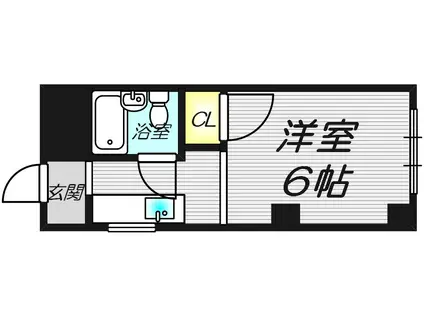 長江マンション(1K/4階)の間取り写真
