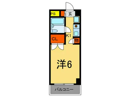 モナークマンション武蔵新城第2(ワンルーム/4階)の間取り写真