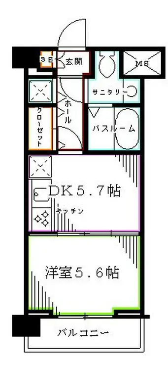 コンチェルト杉並 7階階 間取り