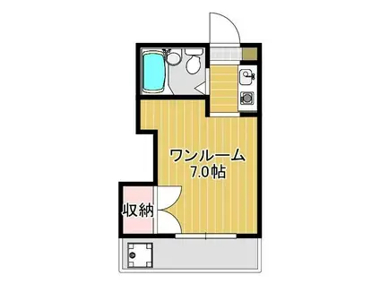 ボーテ日吉SUN(ワンルーム/3階)の間取り写真