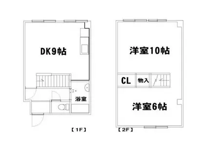 京口団地1号棟(2DK/1階)の間取り写真