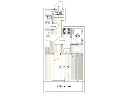 LE REVE MINAMIKASHIWA(1K/5階)の間取り写真