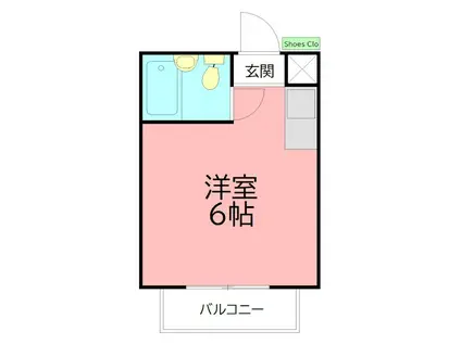 チェルシーホーム(ワンルーム/3階)の間取り写真