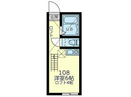 ユナイト保土ヶ谷テアトロ・グレーコ(ワンルーム/1階)の間取り写真
