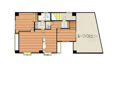カリーナクアトロピアニ(2LDK/5階)の間取り写真