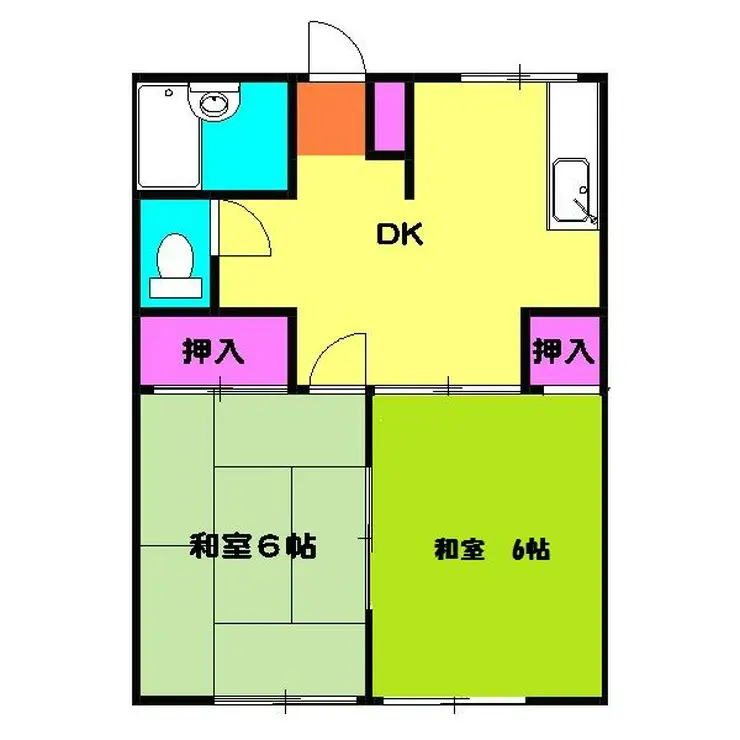 ハイツ武藤 2階階 間取り