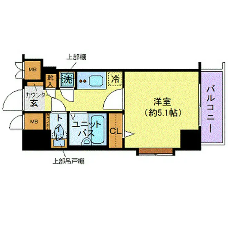 トーシンフェニックス初台 7階階 間取り
