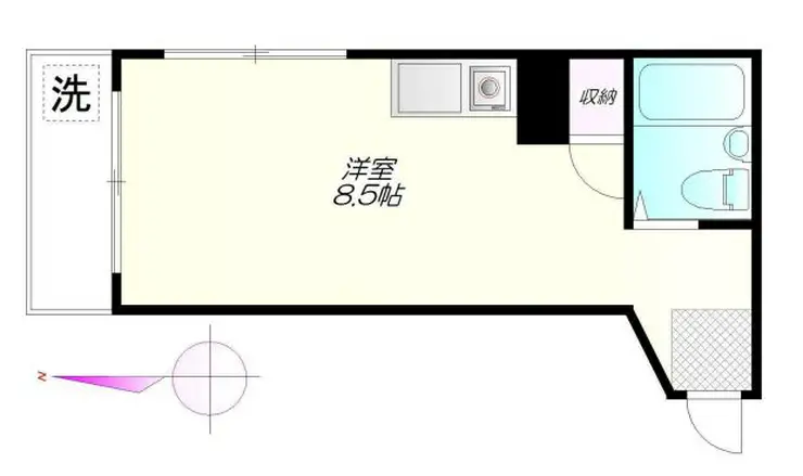 コーポ岩永 2階階 間取り
