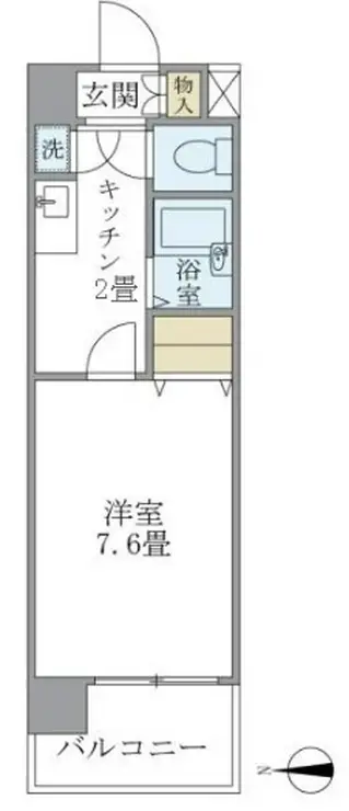 イーストコート芝 9階階 間取り