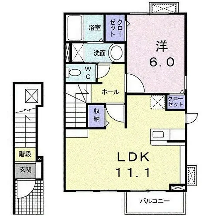 アスク久里浜 2階階 間取り