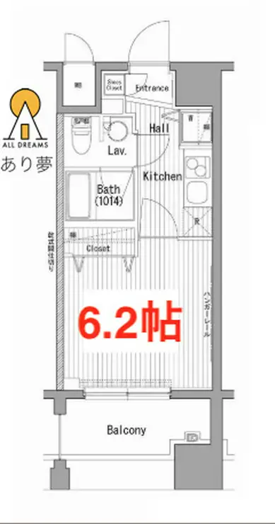 ガーラ・プレシャス横濱関内 8階階 間取り