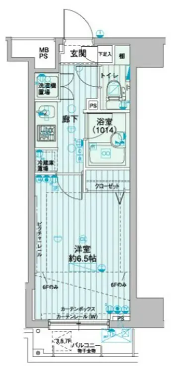 メインステージ浜松町 5階階 間取り