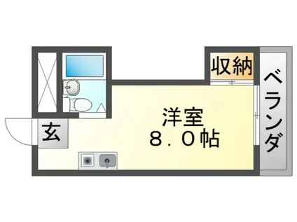 ファイブいとや(ワンルーム/3階)の間取り写真