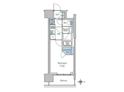 スタイリオ新丸子駅前(1K/10階)の間取り写真