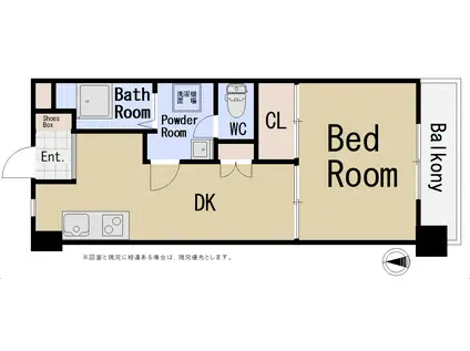 KTビル若草(1DK/2階)の間取り写真