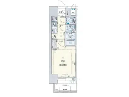 レシオス新大阪ノース(1K/7階)の間取り写真