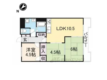 サンクリエート日辨(3LDK/2階)の間取り写真