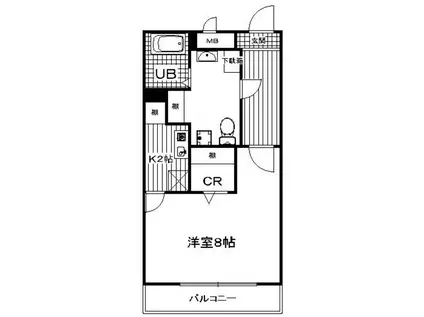アザレア今宿駅南(1K/3階)の間取り写真