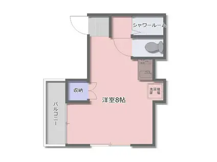 豊玉南1丁目(ワンルーム/2階)の間取り写真