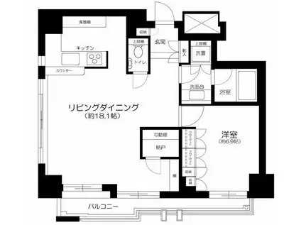 サンウッド目白台(1SLDK/6階)の間取り写真