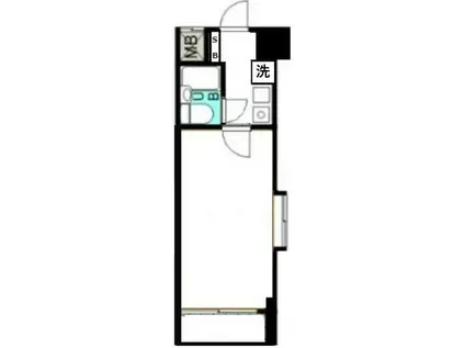 リミクス綾瀬(1K/2階)の間取り写真