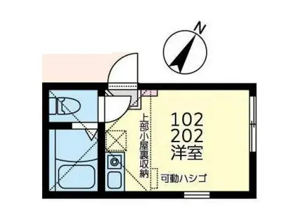 クラブ・ザ・ユナイトダイヤモンドプリンス(ワンルーム/1階)の間取り写真