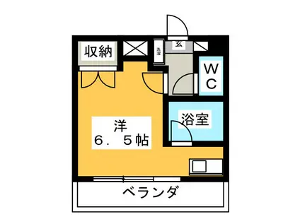 ウイン高尾(ワンルーム/1階)の間取り写真
