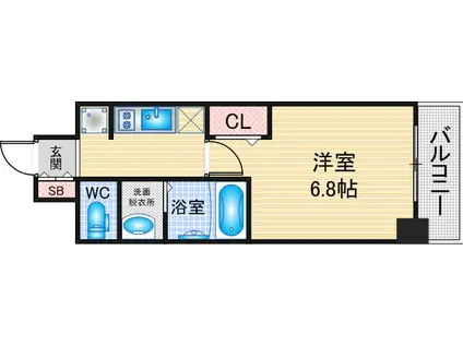 プレサンス新栄リベラ(1K/10階)の間取り写真