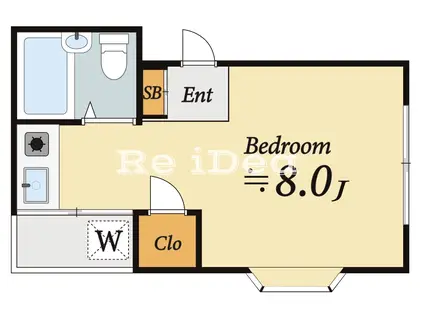 ニュー田口ビル(ワンルーム/3階)の間取り写真