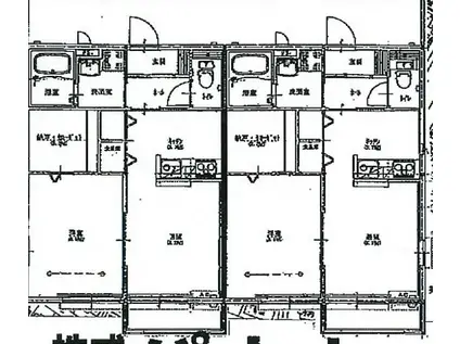 コート・ドールI・II(1LDK/1階)の間取り写真