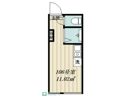 サンマルコパーク(ワンルーム/1階)の間取り写真