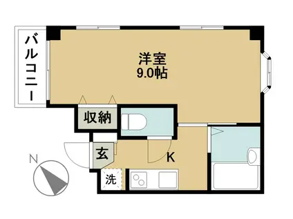ANSビル II(1K/3階)の間取り写真