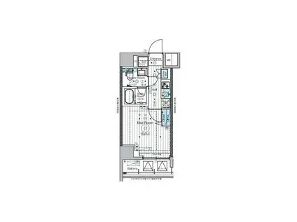 MAXIV横浜吉野町TREマキシヴヨコハマヨシノチョウトレ(1K/9階)の間取り写真