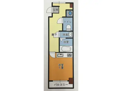 グランドパレスNS-2(1K/1階)の間取り写真