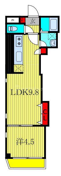 COTE DOR SOGA(1LDK/1階)の間取り写真