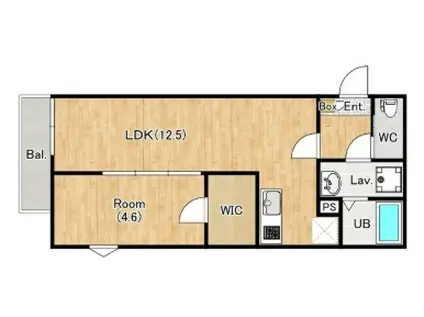 ジーメゾン千葉村田町エベッラ(1LDK/3階)の間取り写真