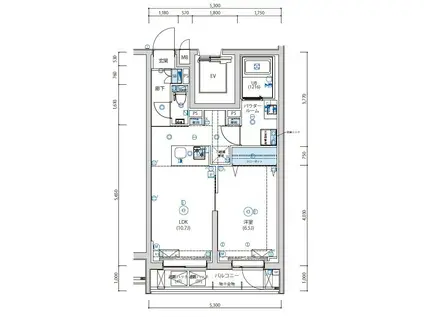 アルテシモ アクレ(1LDK/4階)の間取り写真