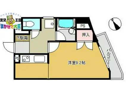 マンションハウスADDVI(ワンルーム/2階)の間取り写真