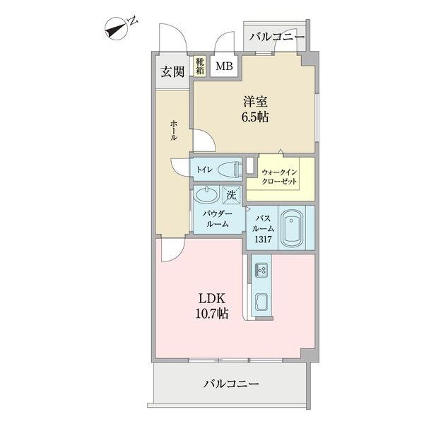 ステップコート(1LDK/1階)の間取り写真