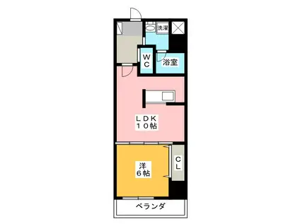 SPRING HOUSE KOYAMACHI(1LDK/5階)の間取り写真